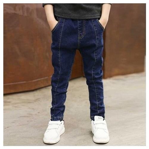 Boys Casual Jeans Trousers Autumn Denim Pants Kids Children Loose Pants Bottoms Clothing Boys Jeans Pants