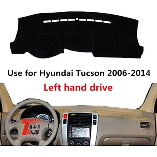 TAIJS Factory Classic light-preventing Polyester Fibre Car Dashboard Mat For Hyundai Tucson 2006-2014 Left hand drive