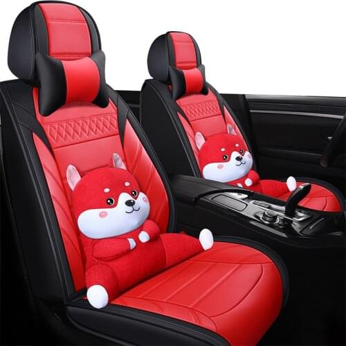 Red Car seat cover for fiat grande punto albea 500x bravo accesorios
