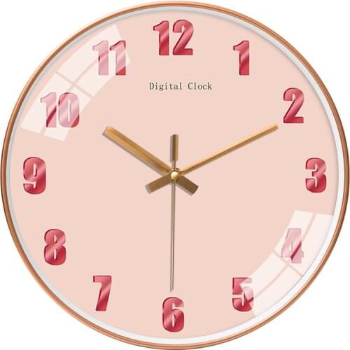 Creative Simple Wall Clock Nordic Digital Luxury Silent Living Room Quartz Modern Wall Clock Reloj De Pared Home Decor DL60WC