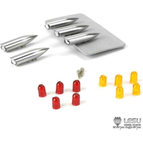 LESU Metal Lamp Cup A For 1/14 Tmy RC Tractor Truck King Haule Spare Part 3MM Metal Lamp Cup A TH04731