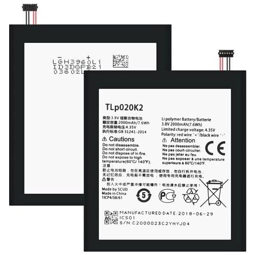 TLp020K2 Li Polymer Battery For Alcatel One Touch Idol 3 4.7" 6039H 6039Y 6039K TLp020K1 Batteries