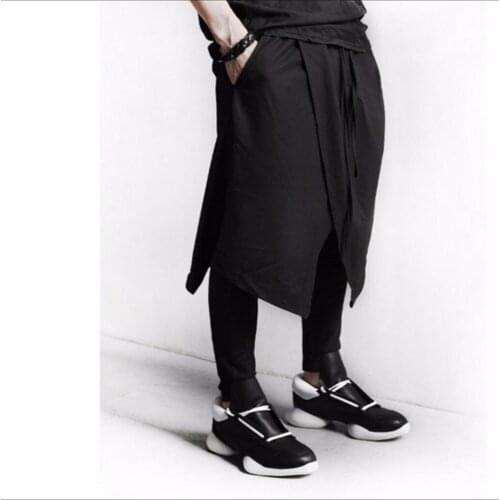 M-5xl 2020 New Nightclub Tide Mens Singers Pants Dj Singer Skirt Mens Fashion Casual Black Boots Pants Hairstylist Trousers