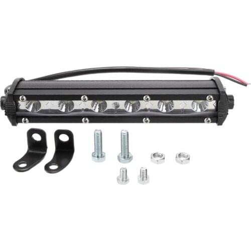 Mayitr 1pc Super Bright White 6 LED 18W Car Work Light Headlight Bar Off-road Day-time Running Lamp 800LM 7000K