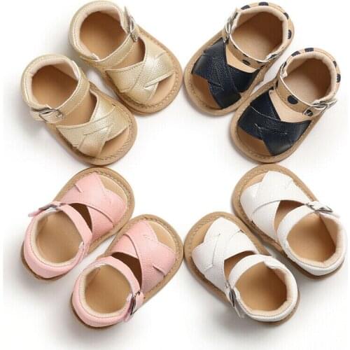 Baby Boys Girls Soft PU Leather Shoes Summer Toddler Shoe Moccasins Sandals Cute Baby Shoes