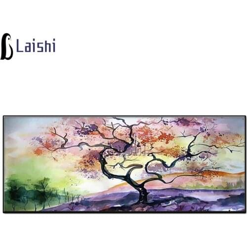 5D Diy Scenic Dream Coloured Tree Cross Stitch Kits Full Square Round Drill Diamond Painting Landscape Mosaic Embroidery decor