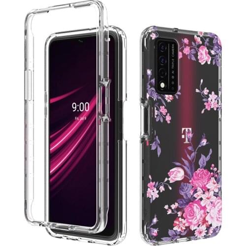 Painted 360 Full Body Clear Case For T-Mobile Revvl V+ 5G Cases TPU Bumper Shockproof Flexible Phone Case Revvl V Plus Funda
