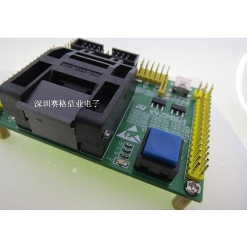 Original ST IC Test Seat STM32 STM32F STM32 Burning Programm LQFP64 Socket Adapte