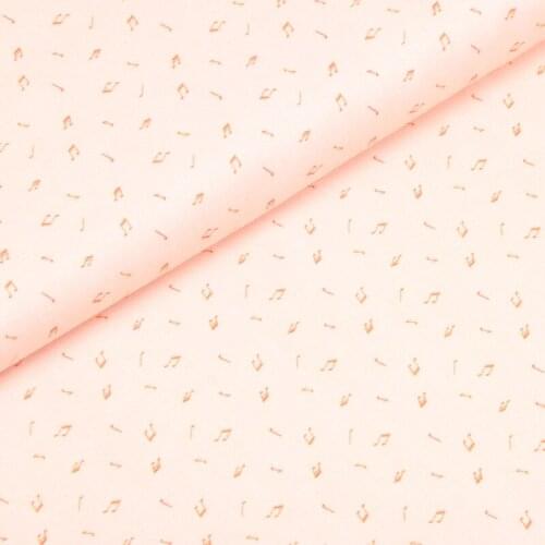 Half Yard Plain Cotton Fabric With Musical Note Print Handmade DIY Garment Dress Cloth 100% Cotton CR-847