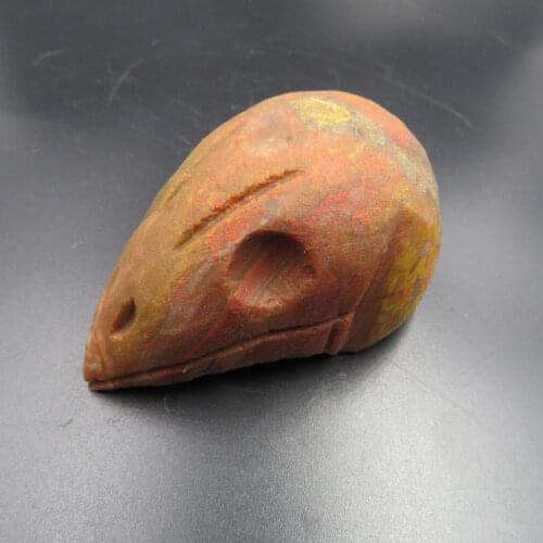 Rare New Arrival ! 207g Natural Ancient Agate Gemstone Bird Head Skull Great Hand Carved Reiki Healing Home Decoration Fengshui