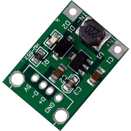 Adjustable Boost Module DC Step Up HW-553B 0.9V-5V to 5V Boost Module DC Step Up Board Booster Power Supply Module