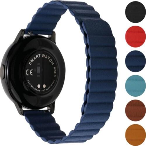 20mm 22mm Magnetic Buckle Band for HONOR Magic 2 42mm 46mm Watch Wacthband for Honor GS Pro/ES Watch Leather Wrist Strap Belt