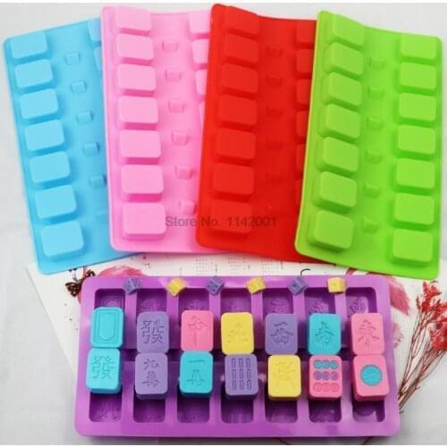 150pcs Mahjong Silicone Mold Letters Chocolate Mold Cake Decorating Tools Tray Fondant Molds Jelly Cookies Baking Mould