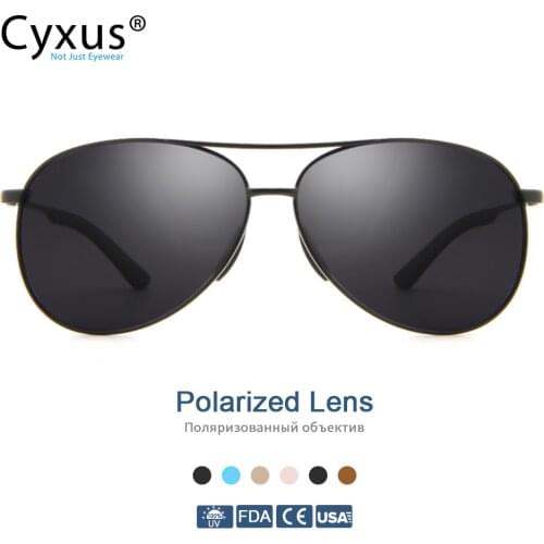 Cyxus Polarized Sunglasses for Men Women Anti UV400 Classic Fashion Glasses Travel Driving Fishing Unisex Eyewear1489