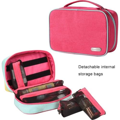 Storage Handbag, Acoki Travel Comestic Organiser Bag Detachable Multipurpose Carry Makeup Pouch Shaving Case for Cosmetic