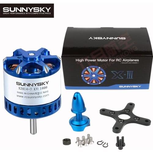 SunnySky X2814III 900KV/1000KV/1200KV/1400KV 3-4S Outrunner External Rotor Brushless Motor For RC 3D Airplane Aerobatic Toys