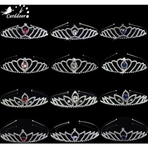 Carddoor Elegant Sparkling Crystal Crown Rhinestone Tiara Party Bridal Headband Wedding Hair Jewelry Fashion Hair Accessories