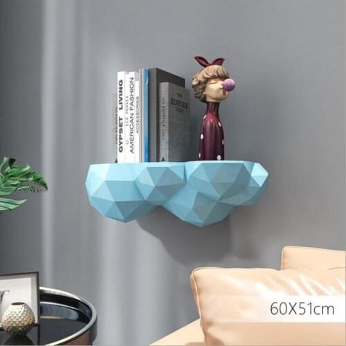 Nordic Astronaut Ornaments Resin Clouds Wall Hanging Home Livingroom Table Figurines Decoration Childrens Room Sculpture Crafts