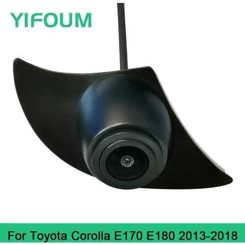 YIFOUM HD CCD Car Front View Parking Night Vision Positive Waterproof Logo Camera For Toyota Corolla E170 E180 2013-2018