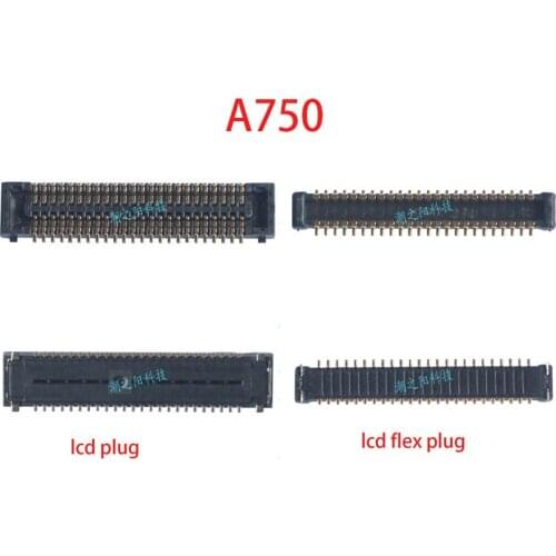 LCD Display FPC Connector Plug MotherBoard Pin For Samsung Galaxy A750 A7 2018 A730 A8+ 2018 A530 A8 2018