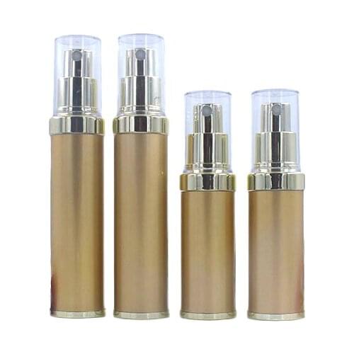 High Grade Gold Plastic Vacuum Bottle 5ml Empty Water Spray Emulsion Packing Bottle 20pcs/lot