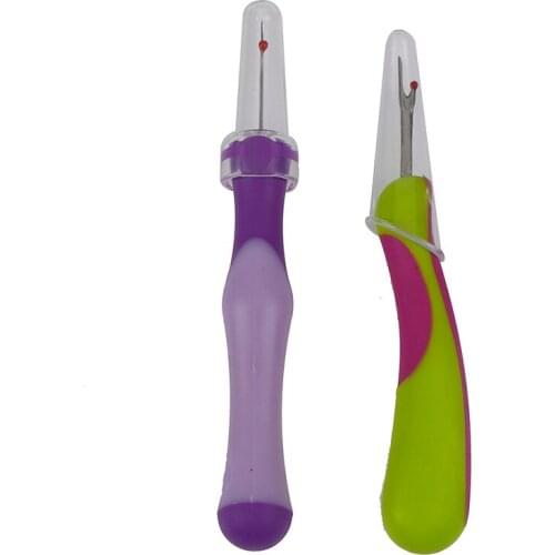 1pc Plastic Handle Craft Thread Cutter Seam Ripper Stitch Unpicker Sewing Tool Cross-Stitch Sewing Thread Remover