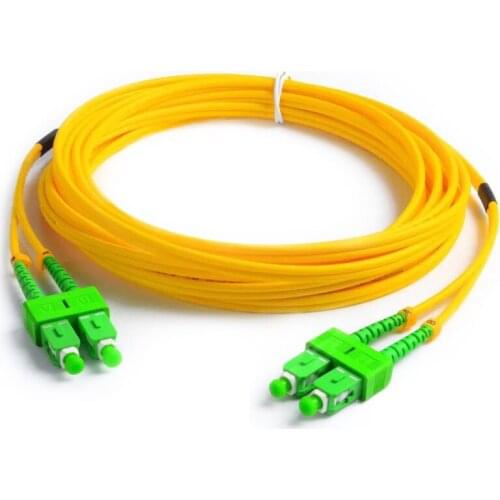 10 Pcs Fiber Optic Patch Cable SC/APC-SC/APC SM G657A2 Duplex 3.0mm LSZH Fiber Optic Patch cords Jumper Cable