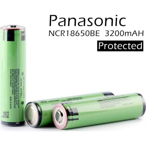 2pcs/lot Original Panasonic Protected 18650 NCR18650BE 3200mah 3.7v Rechargeable Battery Lithium Batteries For e-cigs with PCB
