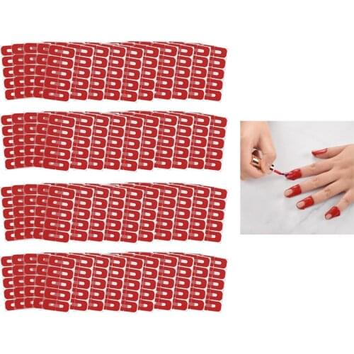 200x Disposable Nail Tapes Skin Barrier Anti-Oil Nail Glue Covers Stickers Wraps