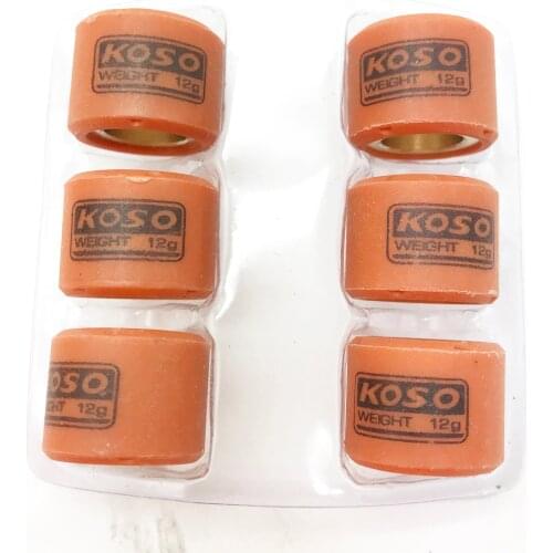 6Pcs Variator Rollers Weights 12g Fits GY6 125cc 150cc Scooter New