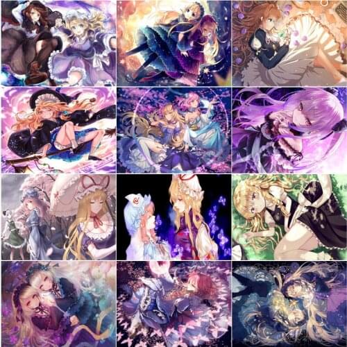 Cartoon Girls Diy 5D Diamond Painting Gothic Full Square and Round Embroidery Mosaic Cross Stitch Home Decoration Special Gift