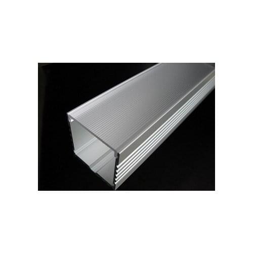 Aluminium Profile Large Deep Square LED Strip Lighting With Clear, Opal Lens cover, Available For Length 1-3m Free Shipping