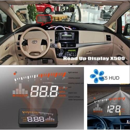 Car HUD Safe Drive For Toyota Fortuner/SW4 2005-2012 2013-2020 Head Up Display Refkecting Windshield Screen Projector