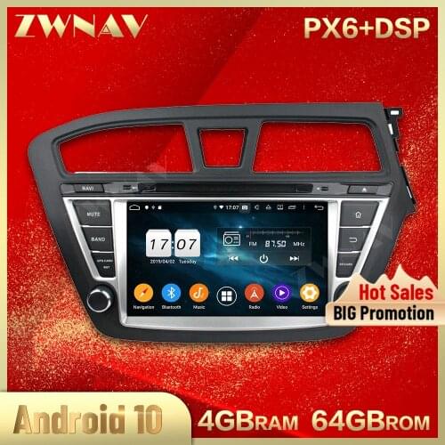 2 din Android 10.0 screen Car Multimedia player For Hyundai I20 2014-2019 video radio stereo wifi GPS navi head unit auto stereo