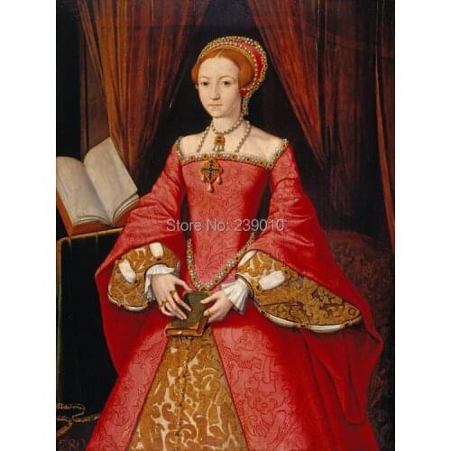 Free shipping classica court figure oil painting canvas prints red dress women book oil painting on canvas decoration picture