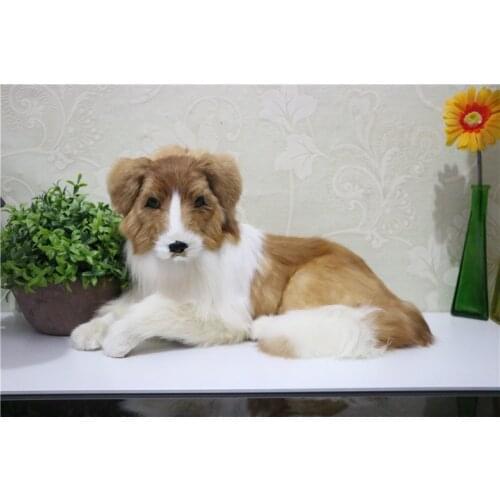 Big simulation lying dog toy polyethylene&furs shepherd dog model gift about 50x26cm 2937