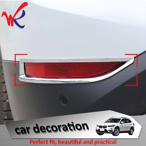 Loyalty for BMW X1 F48 2016 2017 ABS Chrome Rear Fog Light Lamp Cover Trim Car Styling Auto Accessories