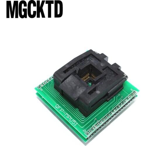 CHIP PROGRAMMER SOCKET TQFP44 QFP44/ PQFP44 TO DIP40 adapter socket support MPU-51 chip