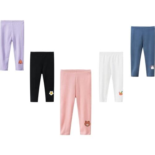 Stretch Leggings For Children 18 Months - 6 Years Cute Animal Pattern Warm Long Pants Baby Girl Casual Costumes