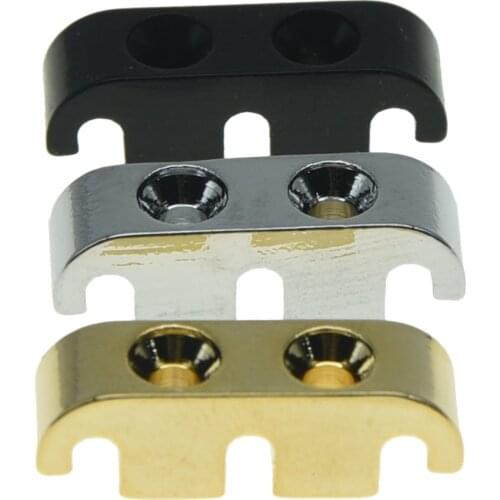 Dopro Bass String Tree Bass String Retainer with Mouting Screws Chrome/Black/Gold