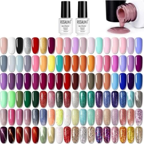 ROSALIND Hybrid Varnishes 7ML Color Gel Series Nail Polish Soak Off UV LED Gel Semi Permanent Nail Art Design Need Base And Top