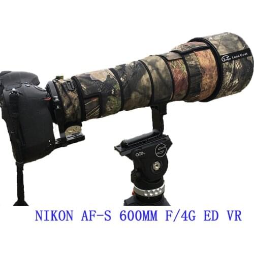 Juntuo Camouflage Lens Cover Coat for Nikon AF-S 600mm F4E FL F4G ED VR Telephoto Lens Waterproof Cotton Fiber Protective Sleeve