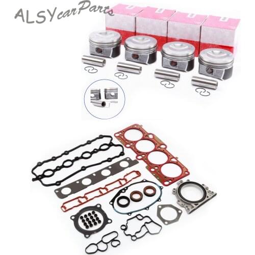 YIMIAOMO Engine Cylinder Head & Piston Repair Kit For VW Passat Golf Jetta Audi A3 A4 A6 TT Skoda Seat 2.0T 06D198151B 1H0253115