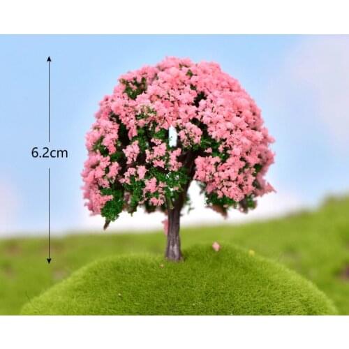 Cute Miniature Fairy Gnome Artificial Tree Figurines Elf Home Yard Art Garden Sculpture Statues Decor Tree Sculpture Fake Flower