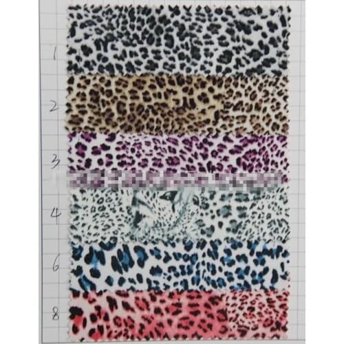 Wholesale synthetic PVC leather/ leopard head faux leather/ for Shoes, bags, belts, gloves, home, furniture/ free shipping