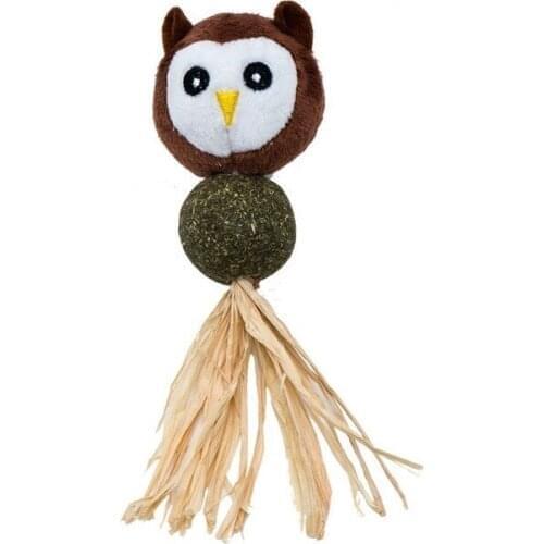 Eastland Catnip Owl Shaped Plush Cat Toy 27 Cm 456979061