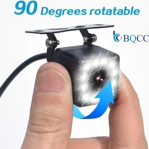 Back up camera4/8/12 LED camera Intelligent Reversing Track Car Rear View Camera Dynamic HD Night Vision 120 Degree Wide Angle