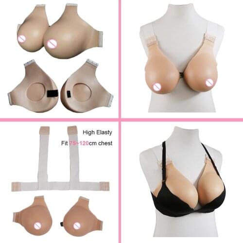 Big E cup boobs crossdresser shemale fake silicone breast form realistic nice look and touch