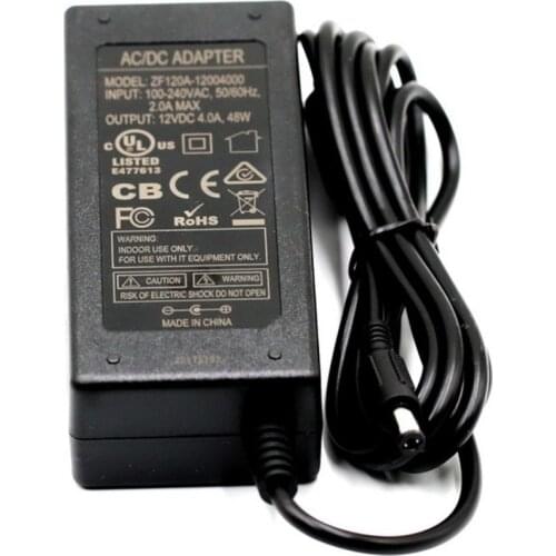 TLD ZF120A-12004000 100-240V 4A 12V 48W AC/DC Switching Power Supply Adapter for LCD TVs Computers