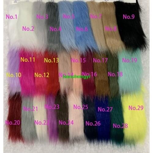 Faux fox fur plush fabric Artificial plush fabric